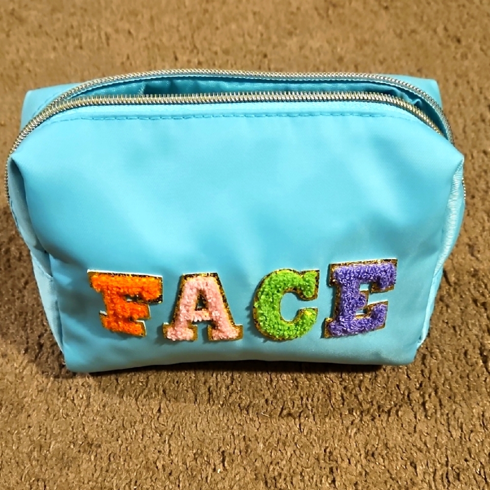 Makeup Pouch Says FACE